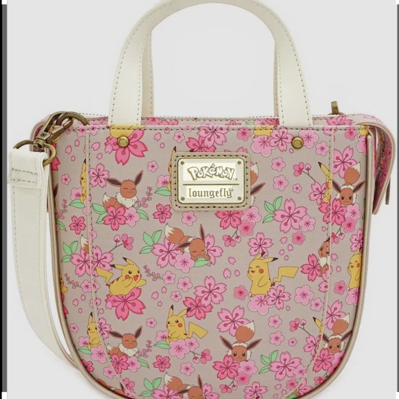 Loungefly Handbags - Loungefly Pokémon Pink Floral Crossbody Bag